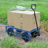 Grungis Multi-Functional Garden Cart,Heavy-Duty Wagon Cart with All-Terrain Wheels,Utility Cart for Garden Camping Shopping - 2 of 4