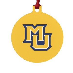 Marquette University Secondary Logo Aluminum Holiday Christmas Tree Ornament - 1 of 4