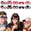 Big Dot of Happiness 2026 Red Graduation Glasses - Paper Card Stock Party Photo Booth Props Kit - 10 Count - 2 of 4