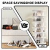 GustoWave Rotating Shoe Rack Tower, 360° Spinning Shoe Organizer Rotating Shelf, Large Capacity Storage Round Carousel,Bookshelf, Handbag Holder - 4 of 4