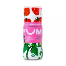 YUMI Clean Label Certified Organic Puffs, Strawberry Basil Baby Snacks - 1.5oz