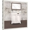 Amanti Art Brick Bath II by Elizabeth Medley Canvas Wall Art Print Framed 16 x 16-in. - 3 of 4