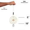 Woodstock Chimes Suncatcher Evil Eye, Blue Stone 12" - 4 of 4