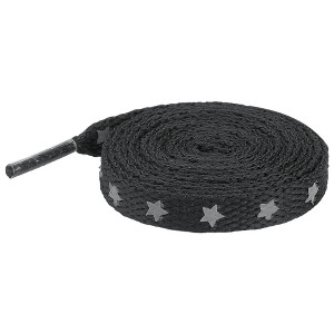 INSPIRE CHIC Reflective Stars Colorful Cool Flat Shoe Laces for Athletic Running Sneakers 2 Pairs - 1 of 4