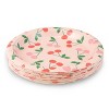 20ct 6.3" Cherry Snack Plates Pink/Red - 2 of 3