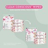 The Honest Company Plant-Based Baby Wipes made with over 99% Water - Rose Blossom - 288ct - 2 of 4