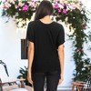 Anna-Kaci Women's Loose Fit Sequin Dolman Sleeve Evening Blouse Top - 2 of 4