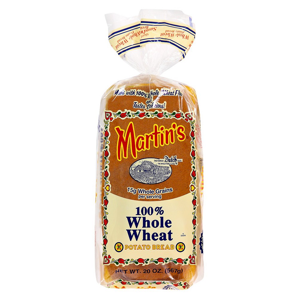 UPC 075185005010 product image for Martin's 100% Whole Wheat Potato Bread - 20oz | upcitemdb.com