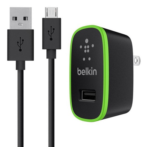 Belkin Universal 2 1a Home Charger With 4 Micro Usb Chargesync Cable Black