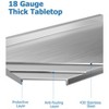 Commercial Kitchen Work Table with Adjustable Undershelf, Heavy Duty Prep Table for Home, Restaurant, Hotel, Stainless Steel - 4 of 4