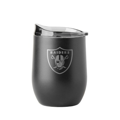 NFL Las Vegas Raiders Premium Powder Coat Curved Ultra Tumbler - 16oz