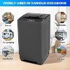 KRISRATE Portable Washing Machine 2.1 Cu.ft, 15.6Lbs Compact Washer with Drain Pump,10 Programs&8 Water Levels,LED Display for Apartment Dorm RV, Grey - 4 of 4