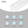 Unique Bargains Lamp Lantern Water Cooling System Acrylic Round Pipes Clear 3 Pcs 6" - 3 of 4