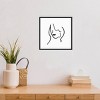 16" x 16" Muser II Woman by Isabelle Z Framed Canvas Wall Art Black - Amanti Art: Abstract Female Silhouette, Modern Decor - 4 of 4