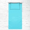Bacati - Aqua Pin Dots 3 pc Toddler Bed Sheet Set - 3 of 4