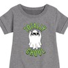 Girls' - Instant Message - Fall Graphic Short Sleeve Fleece Dress - 2 of 4