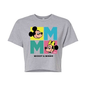 Women's - Disney - Minnie Mickey Cropped Graphic T-Shirt - 1 of 4