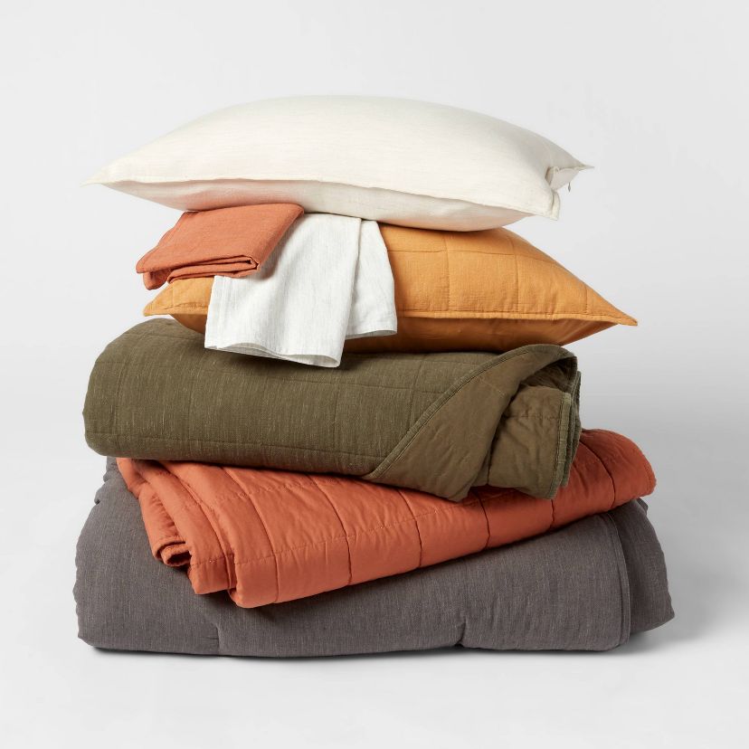 Space Dyed Cotton Linen Bedding Collection - Threshold™