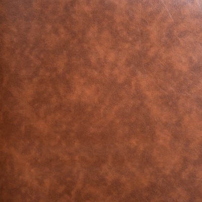 Brown Faux Leather Swivel Barrel Accent Chair with Metal Base