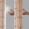 Kumasinova 84"/63" Full Blackout Curtains,Metallic Print Window Curtains Panel with Grommet Top,Kitchen Curtains for Living Room&Bedroom - 3 of 4