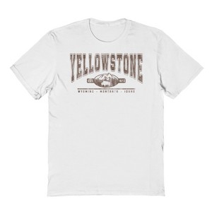 Rerun Island Men's Yellowstone Park Short Sleeve Graphic Cotton T-shirt - 1 of 1