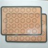 2-pack of non-stick silicone baking mats with macaron cookie template for easy and reliable baking - 4 of 4