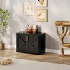 Cat Litter Box Enclosure, Hidden cat Litter Box Furniture with 2 Doors and Pads - 3 of 4