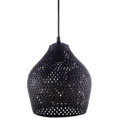 Mark & Day Oberdrauburg 9"H x 9"W x 9"D Modern Black Ceiling Lights