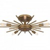 Quoizel Lighting 5 - Light Semi-Flush Mount in  Weathered Brass - 4 of 4