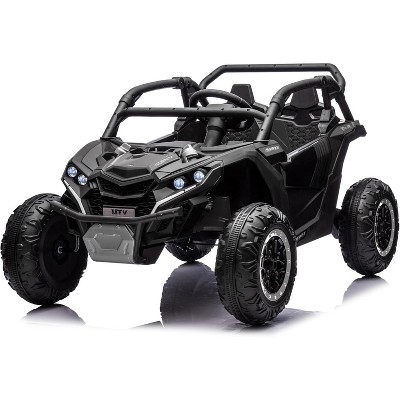 24V Kids Ride On Utv,2-Seater 4WD Off Road Electric Vehicle with Remote Control