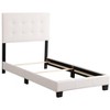 CAVINAS Twin Size Cozy Casual Platform Bed Frame with High Upholstered Headboard,No Box Spring Needed - 3 of 4