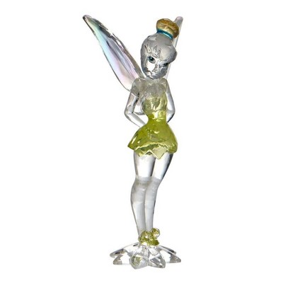 Figurine 4.25" Tinker Bell Acrylic Facet Disney Showcase Collection  -  Decorative Figurines
