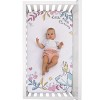 NoJo Disney Alice in Wonderland Light Blue, Pink, Yellow, and White Nursery Photo Op Fitted Crib Sheet - 4 of 4