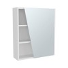 ChicFurnit Bathroom Storage Cabinet Quintana Wall Mounted Medicine Cabinet with Four Compartments for Bathroom Use, White, 28.35"*22.05"*4.72" - 4 of 4