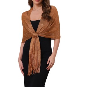 INSPIRE CHIC Women's Fashion 100% Polyester Pashmina Shawls 1 Pc - 1 of 4