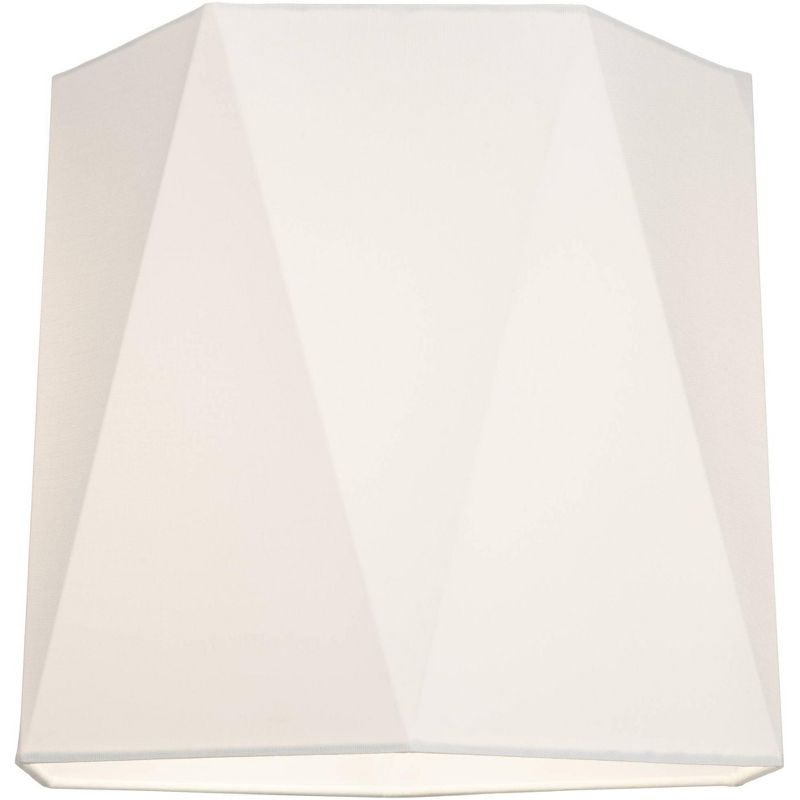 Springcrest White Sandstone Linen Hexagon Lamp Shade 11x13x11 (Spider), 3 of 8