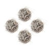 TopComfy Decorative Object Iced Twig Ball Ornaments Set of 4 for Holiday Party Decorations, Brown, 6"*6"*6" - 3 of 4