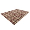 All-Polyester Pearl Velvet Cotton TPR Washable Foldable Back Printed Carpet - Irregular Checkered Design, Easy to Clean - 2 of 4