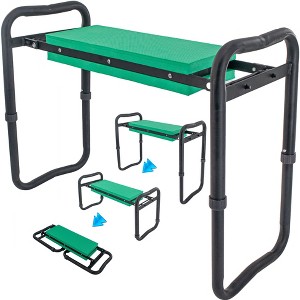 5 Star Super Deals Adjustable Garden Kneeler & Seat with Handles - Heavy-Duty Outdoor Foldable, Portable Garden Stool with Thick EVA Foam Pad - 1 of 4