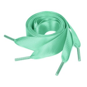 INSPIRE CHIC Women's Flat Ribbon Solid Color Sneakers Shoelaces 2 Pairs - 1 of 4