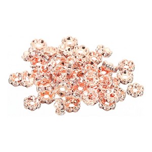 Unique Bargains Small Bead Spacers Rondelle Spacer Beads for Jewelry Making Bracelets 200 Pcs - 1 of 4