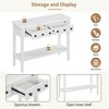 CAVINAS 38 inch Console Table with 2 Drawers,Rustic Entryway Table with Open Shelf for Living Room,Hallway - 4 of 4