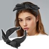 Unique Bargains Women's Double Layered Bow Knot Headband Hairband Accessories 2.6 Inch Wide 1Pc - 2 of 4