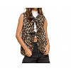 Women's Leopard Quilted Vest - Veveret - 3 of 4
