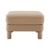 PAGED 31.5" Upholstered Ottoman, Modern Wooden Vanity Chair Coffee Table, Entryway Shoe Bench for Living Room, Bedroom - 2 of 4