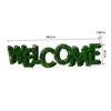 VisioGear WELCOME Letter Art Moss Wall Decor for Hallway Office Wall Decor, Green, 39.5"*8.7"*1.58" - 3 of 4