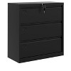 Lateral File Cabinet 3 Drawer, Metal Filing Cabinet with Lock & Keys, Fit Letter/Legal/A4 Size Documents, - 3 of 4