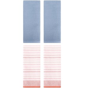 REGALWOVEN 4 Pcs Solid Bathroom Hotel and Spa Waffle Cotton Hand Towels - 1 of 4