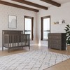 Child Craft Cottage Flat Top Crib, Dresser and Topper Nursery Set, 3-Piece, Includes 4-in-1 Convertible Crib, Dresser and Topper (Dapper Gray) - 2 of 4