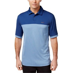 Greg Norman Mens Two Tone Embossed Polo Shirt - 1 of 1
